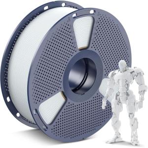 imageSUNLU 3D Printer Filament 10kg Bundle Neatly Wound PLA Filament 175mm 002mm 1kg per Spool 10 Packs BlackWhiteGreyRedOlive GreenYellowBlue GreyWoodSilverTransparent1000g Porcelain White