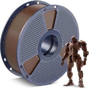 imageSUNLU 3D Printer Filament 10kg Bundle Neatly Wound PLA Filament 175mm 002mm 1kg per Spool 10 Packs BlackWhiteGreyRedOlive GreenYellowBlue GreyWoodSilverTransparent1kg Pla Brown