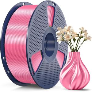 imageSUNLU 3D Printer Filament Bundle PLA Silk Rainbow Filament Multicolor Fast Color Change Each 8 Meters Individually Vacuum Packed 250g Spool 8 Rolls 2kg Total 6 Silk RainbowLight GoldSilver1kg Pla Silk Pink