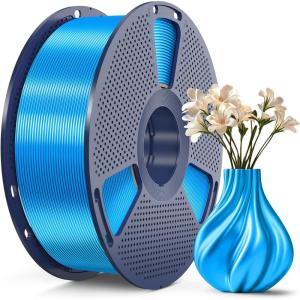 imageSUNLU 3D Printer Filament Bundle PLA Silk Rainbow Filament Multicolor Fast Color Change Each 8 Meters Individually Vacuum Packed 250g Spool 8 Rolls 2kg Total 6 Silk RainbowLight GoldSilver1kg Pla Silk Blue