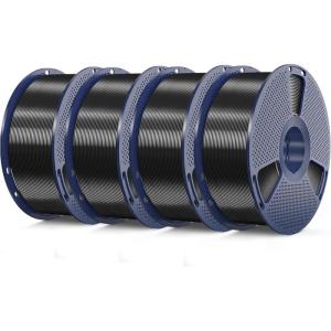 imageSUNLU 3D Printer Filament Bundle PLA Silk Rainbow Filament Multicolor Fast Color Change Each 8 Meters Individually Vacuum Packed 250g Spool 8 Rolls 2kg Total 6 Silk RainbowLight GoldSilver1kg4 Black