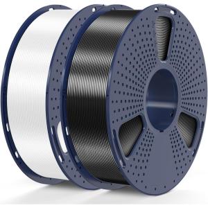 imageSUNLU 3D Printer Filament Bundle PLA Silk Rainbow Filament Multicolor Fast Color Change Each 8 Meters Individually Vacuum Packed 250g Spool 8 Rolls 2kg Total 6 Silk RainbowLight GoldSilver1kg2 Blackwhite