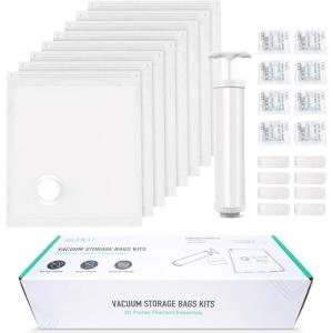 imageSUNLU 3D Printer Filament Vacuum Storage Kits8 PCS Filament Storage Bags for 3D Printer Filament Remove Moisture from Damp Filaments Spool Storage Sealing Bags Kits 32  34CM1259  1338inch