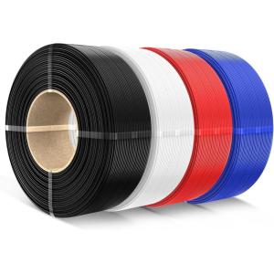 imageSUNLU 500g PLA Refill Filament 175mm Refill PLA 3D Printer Filament Suitable for Bambu Lab Filament and SUNLU Reusable spools Dimensional Accuracy  002 mm 05kg per Spool 4 Pcs 4 WhiteBlackwhiteredklein Blue