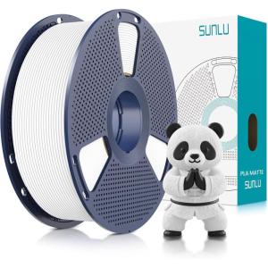 imageSUNLU Dual Color Matte PLA Filament 175mm Matte 3D Printer PLA Filament PLA Filament 1kg Spool 22lbs Dimensional Accuracy  002mm Orange Red1000g Pla White