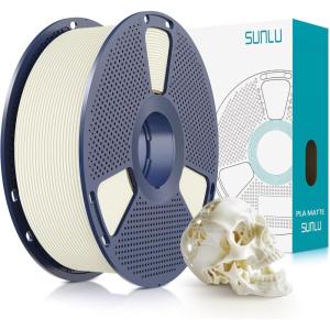 imageSUNLU Dual Color Matte PLA Filament 175mm Matte 3D Printer PLA Filament PLA Filament 1kg Spool 22lbs Dimensional Accuracy  002mm Orange Red1000gpla Bone White