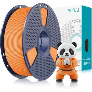 imageSUNLU Dual Color Matte PLA Filament 175mm Matte 3D Printer PLA Filament PLA Filament 1kg Spool 22lbs Dimensional Accuracy  002mm Orange Red1000gpla Orange