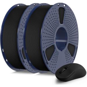 imageSUNLU Dual Color Matte PLA Filament 175mm Matte 3D Printer PLA Filament PLA Filament 1kg Spool 22lbs Dimensional Accuracy  002mm Orange Red2000g Pla Blackblack