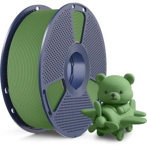 imageSUNLU High Speed Matte PLA Filament Up to 600mms Fast 3D Printer Filament Smooth Matte PLA Filament Fits Most FDM 3D Printers 1KG Reusable Spool Matte Sunny Orange1kg Matte Olive Green