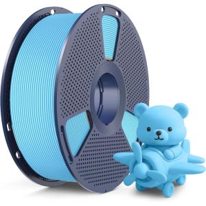 imageSUNLU High Speed Matte PLA Filament Up to 600mms Fast 3D Printer Filament Smooth Matte PLA Filament Fits Most FDM 3D Printers 1KG Reusable Spool Matte Sunny Orange1kg Matte Sky Blue