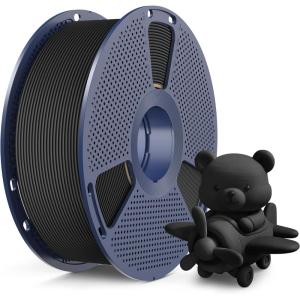 imageSUNLU High Speed Matte PLA Filament Up to 600mms Fast 3D Printer Filament Smooth Matte PLA Filament Fits Most FDM 3D Printers 1KG Reusable Spool Matte Sunny Orange1000g Matte Black