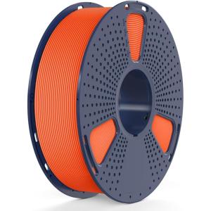 imageSUNLU High Speed PETG 3D Filament 175mm 30mms  600mms Print Range High Flow Speedy 3D Printer Filament Fit Most FDM Printers Dimensional Accuracy  002mm 1kg Spool Black1kg Orange