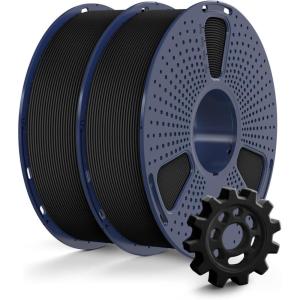 imageSUNLU High Speed PETG 3D Filament 175mm 30mms  600mms Print Range High Flow Speedy 3D Printer Filament Fit Most FDM Printers Dimensional Accuracy  002mm 1kg Spool Black2000g Blackblack