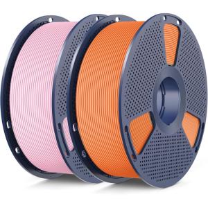 imageSUNLU High Speed PLA Classic 3D Filament 175mm600mms High Toughness PLA FilamentMatte Texture NoTanglingFit Most FDM Printers Dimensional Accuracy  002mm 1kg SpoolChocolate2kg Sunny Orangesakura Pink