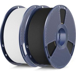 imageSUNLU High Speed PLA Classic 3D Filament 175mm600mms High Toughness PLA FilamentMatte Texture NoTanglingFit Most FDM Printers Dimensional Accuracy  002mm 1kg SpoolChocolate2000g Blackwhite