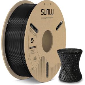 imageSUNLU PLA Carbon Fiber Filament 175mm 3D Printer Filament 175mm 002mm Fit Most FDM 3D Printer 1KG Cardboard Spool Orange