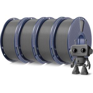 imageSUNLU PLA Filament 175mm Black 5KG Neatly Wound PLA Meta 3D Printing Filament Tougher and Fast Printing Dimensional Accuracy  002 mm 5KG Spool11lbs Fits for Most FDM 3D Printers1kg4 Greygreygreygrey