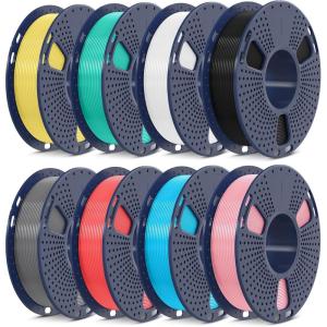 imageSUNLU PLA Filament 175mm Black 5KG Neatly Wound PLA Meta 3D Printing Filament Tougher and Fast Printing Dimensional Accuracy  002 mm 5KG Spool11lbs Fits for Most FDM 3D PrintersPla Meta Bundle 250g8