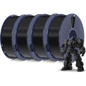 imageSUNLU PLA Plus Filament 175mm Black 1KG Neatly Wound 3D Printer Filament 175mm PLA 1000g Dimensional Accuracy  002 mm Fit Most FDM 3D Printers 1kg Spool 22lbs Black4kg Pla Plus Blackblackblackblack