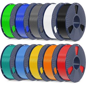 imageSUNLU PLA Plus Filament 175mm Black 1KG Neatly Wound 3D Printer Filament 175mm PLA 1000g Dimensional Accuracy  002 mm Fit Most FDM 3D Printers 1kg Spool 22lbs BlackBlackwhitegreygreenbluegrassgreenbluegreypureyellowredorange