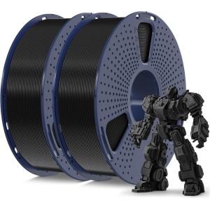 imageSUNLU PLA Plus Filament 175mm Black 1KG Neatly Wound 3D Printer Filament 175mm PLA 1000g Dimensional Accuracy  002 mm Fit Most FDM 3D Printers 1kg Spool 22lbs Black2kg Pla Plus Blackblack