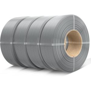 imageSUNLU Refill PETG Filament 175mm PETG Refill 3D Printer Filament Suitable for Bambu Lab Filament and SUNLU Reusable spools 1kg per Spool 4 Pack 4 Colors CMYKWhiteMagentaYellowCyan1kg4 Greygreygreygrey