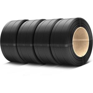 imageSUNLU Refill PETG Filament 175mm PETG Refill 3D Printer Filament Suitable for Bambu Lab Filament and SUNLU Reusable spools 1kg per Spool 4 Pack 4 Colors CMYKWhiteMagentaYellowCyan05kg4 Blackblackblackblack