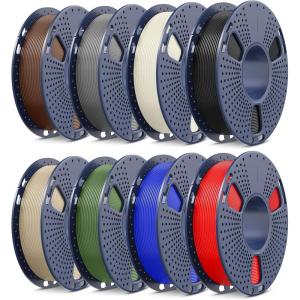 imageSUNLU Silk PLA Filament 175mm Neatly Wound Shiny PLA 3D Printer Filament Dimensional Accuracy  002mm Fit Most 3D Printers Good Vacuum Packaging 1kg Spool22lbs 330 Meters Silky SilverBundlepla 2kg 8 Colors