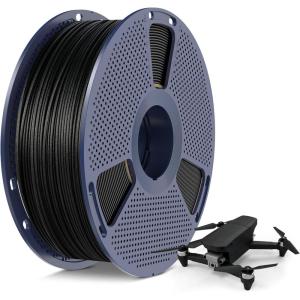 imageSUNLU Silk PLA Filament 175mm Neatly Wound Shiny PLA 3D Printer Filament Dimensional Accuracy  002mm Fit Most 3D Printers Good Vacuum Packaging 1kg Spool22lbs 330 Meters Silky SilverStrong Carbon Fiber