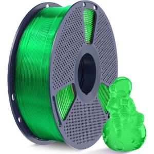 imageSUNLU TPU 3D Printer Filament 175mm High Speed 95A TPU Filament 1KG Flexible 3D Filament for Fast Printing Dimensional Accuracy  003mm Suitable for Most FDM 3D Printers Black1kg Tputransparent Green