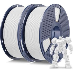 imageSUNLU 3D Printer Filament PETG Filament 175mm Less Stringing Good Layer Adhesion High Toughness PETG Filament 175 002mm 1kg Spool22lbs Green2000g Whitewhite