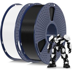 imageSUNLU 3D Printer Filament PETG Filament 175mm Less Stringing Good Layer Adhesion High Toughness PETG Filament 175 002mm 1kg Spool22lbs Green2kg Blackwhite