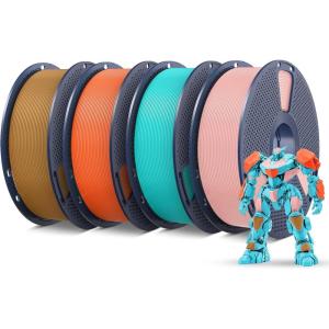 imageSUNLU 3D Printer Filament PETG Filament 175mm Less Stringing Good Layer Adhesion High Toughness PETG Filament 175 002mm 1kg Spool22lbs Green4kg Sky Bluesakura Pinksunny Orangechocolate