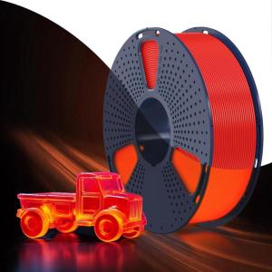 imageSUNLU 3D Printer Filament PETG Filament 175mm Less Stringing Good Layer Adhesion High Toughness PETG Filament 175 002mm 1kg Spool22lbs GreenPetg Glow in the Darkred to Glow Red