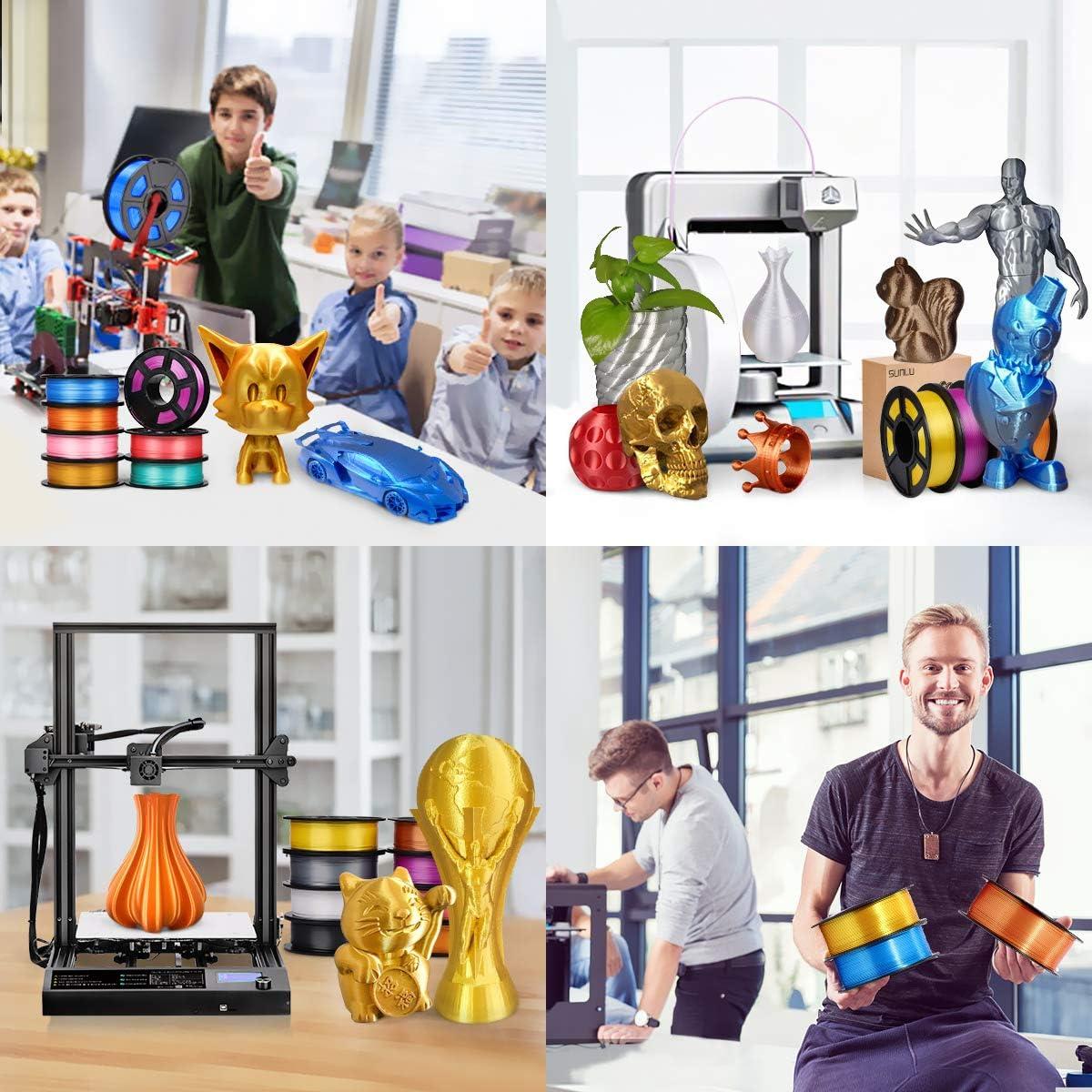 imageSUNLU High Speed Marble PLA Filament 600mms High Speed PLA 3D Printer Filament Natural MarbleLike Texture Smooth Printing 1kg Light Cyan1kg Silk White