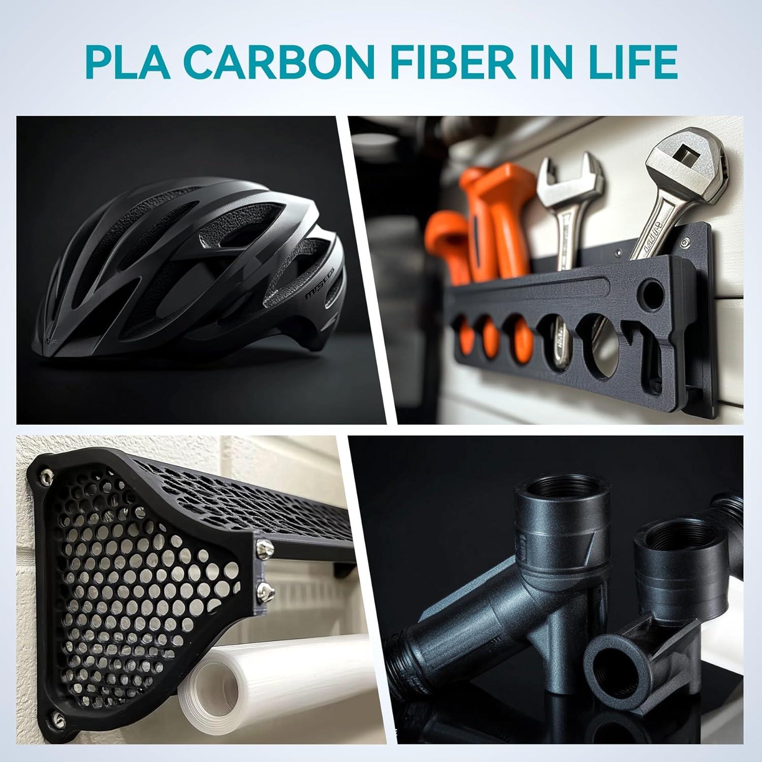 imageSUNLU High Speed Marble PLA Filament 600mms High Speed PLA 3D Printer Filament Natural MarbleLike Texture Smooth Printing 1kg Light CyanStrong Carbon Fiber