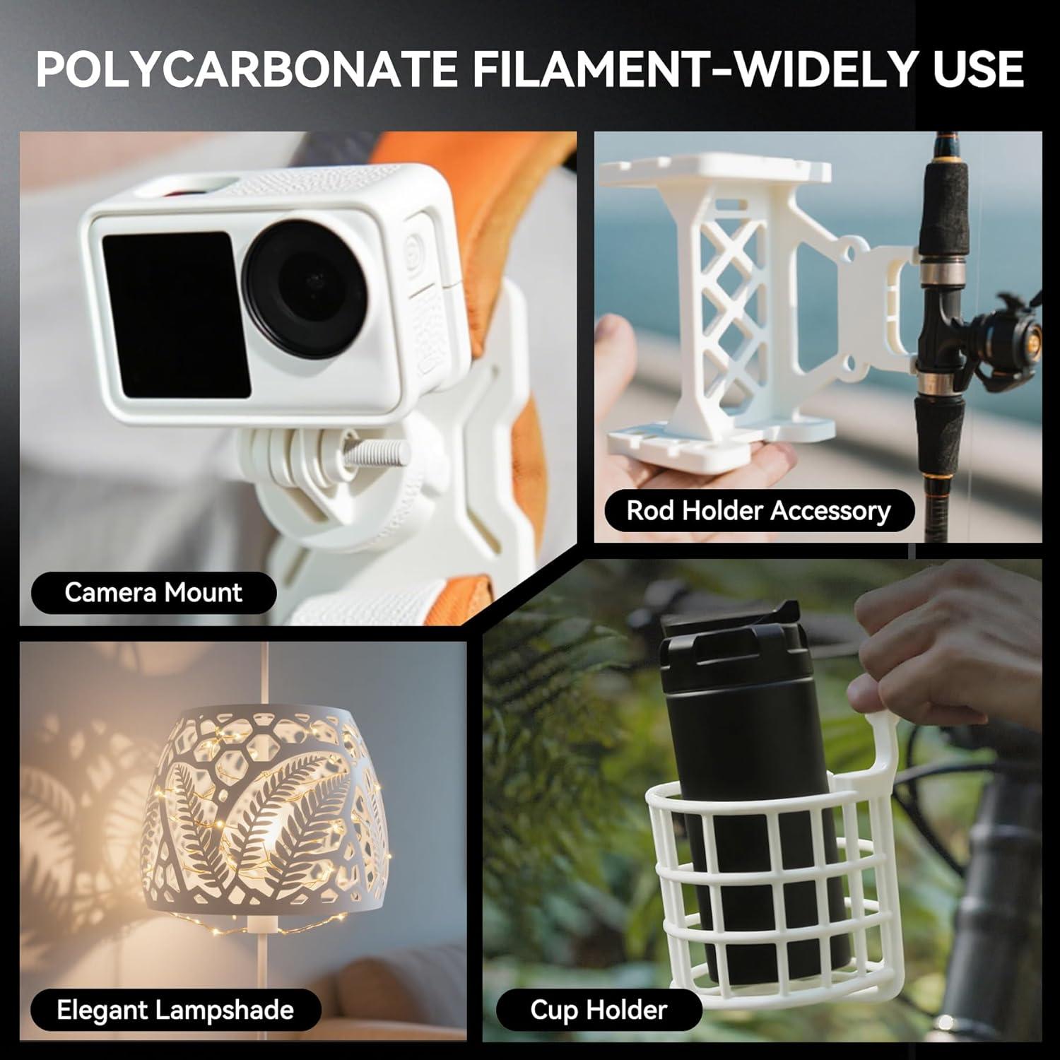 imageSUNLU PP Filament175mm Polypropylene 3D Printer Filament Ultra Tough and Lightweight PP002mm 800gSpool Natural White1kg Pc Natural White