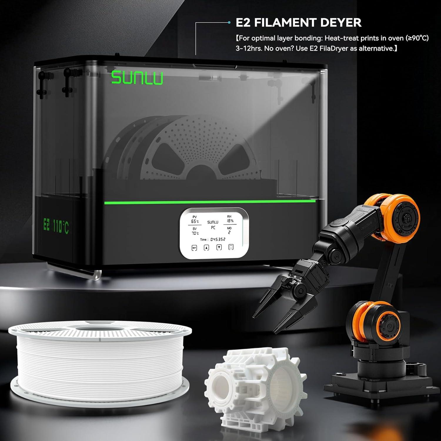 imageSUNLU PP Filament175mm Polypropylene 3D Printer Filament Ultra Tough and Lightweight PP002mm 800gSpool Natural White1kg Pc Natural White