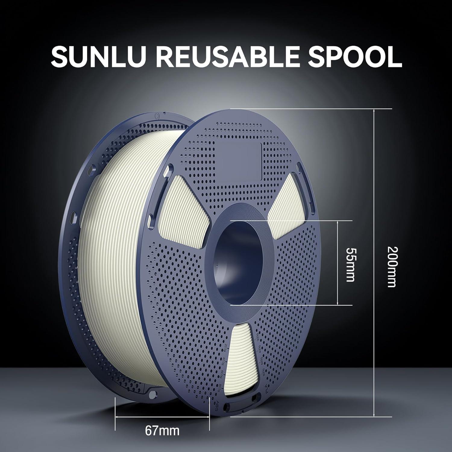 imageSUNLU PP Filament175mm Polypropylene 3D Printer Filament Ultra Tough and Lightweight PP002mm 800gSpool Natural White1kgfr Abs Natural Whtie