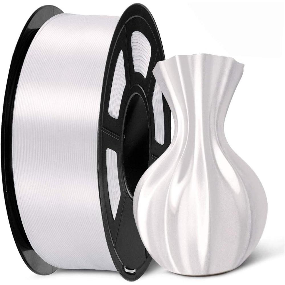 imageSUNLU High Speed Marble PLA Filament 600mms High Speed PLA 3D Printer Filament Natural MarbleLike Texture Smooth Printing 1kg Light Cyan1kg Silk White