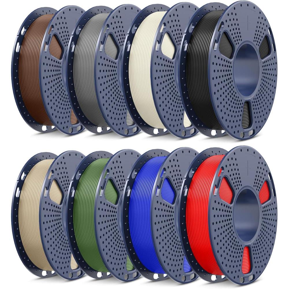 imageSUNLU High Speed Marble PLA Filament 600mms High Speed PLA 3D Printer Filament Natural MarbleLike Texture Smooth Printing 1kg Light CyanBundlepla 2kg 8 Colors