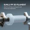 imageSUNLU PP Filament175mm Polypropylene 3D Printer Filament Ultra Tough and Lightweight PP002mm 800gSpool Natural White800g Pp Natural White