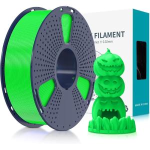 imageSUNLU Fluorescent PLA 3D Printer Filament PLA Filament 175mm Brighter Color for Halloween Decoration Neatly Wound Filament Fit Most FDM 3D Printer 1kg Spool Fluorescent Red1kg Pla Fluorescent Green