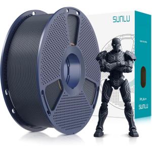 imageSUNLU Fluorescent PLA 3D Printer Filament PLA Filament 175mm Brighter Color for Halloween Decoration Neatly Wound Filament Fit Most FDM 3D Printer 1kg Spool Fluorescent Red1000g Pla Plus Dark Night Black