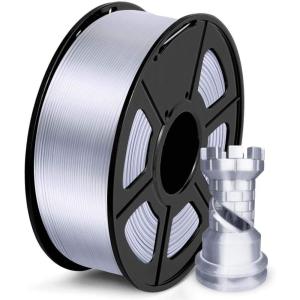 imageSUNLU High Speed Marble PLA Filament 600mms High Speed PLA 3D Printer Filament Natural MarbleLike Texture Smooth Printing 1kg Light Cyan1000g Silk Silver