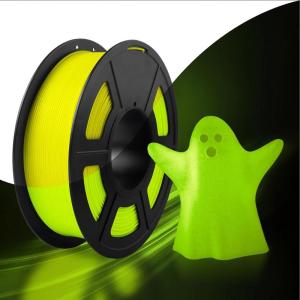 imageSUNLU High Speed Marble PLA Filament 600mms High Speed PLA 3D Printer Filament Natural MarbleLike Texture Smooth Printing 1kg Light CyanGlow in the Dark  Yellow to Glow Yellow