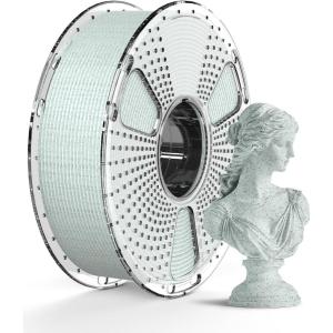 imageSUNLU High Speed Marble PLA Filament 600mms High Speed PLA 3D Printer Filament Natural MarbleLike Texture Smooth Printing 1kg Light CyanMarble Light Cyan