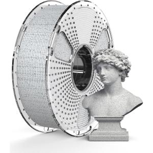 imageSUNLU High Speed Marble PLA Filament 600mms High Speed PLA 3D Printer Filament Natural MarbleLike Texture Smooth Printing 1kg Light CyanMarble Light Grey