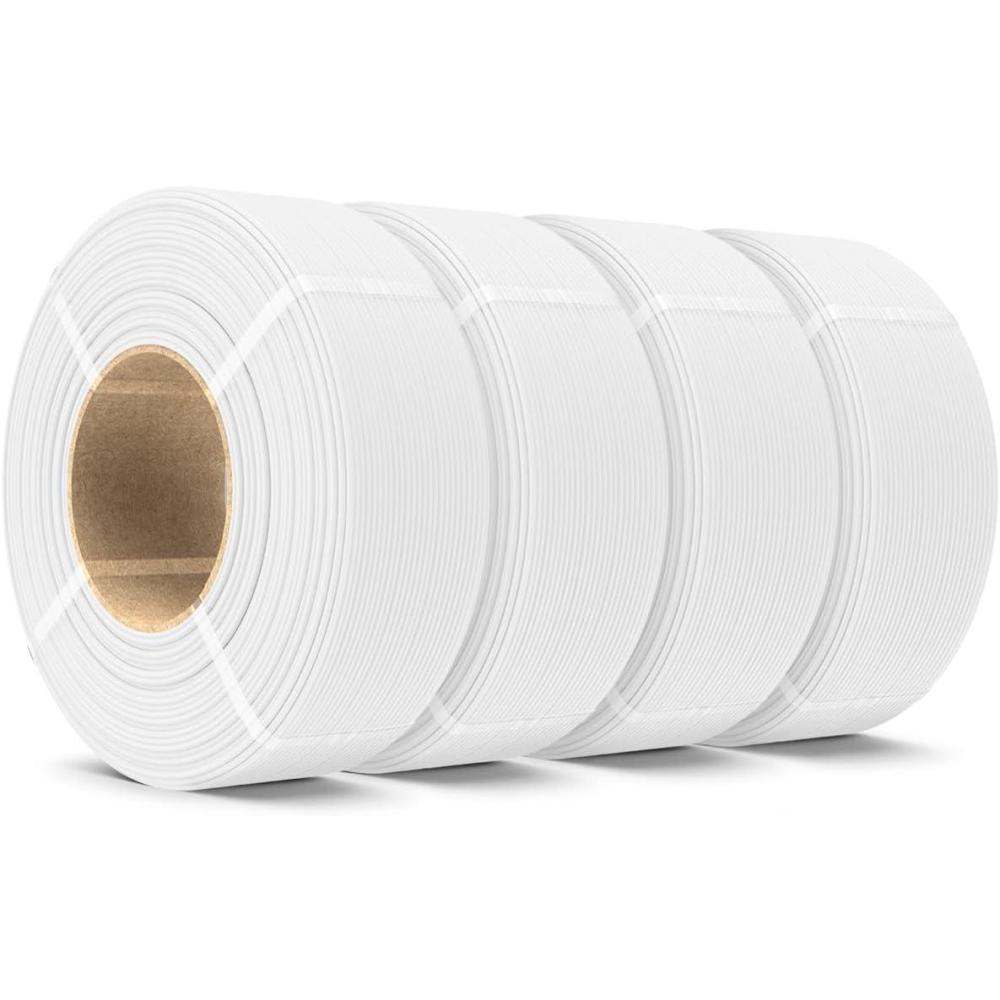 imageSUNLU 500g Silk Rainbow PLA Filament Refill Bundle NoSpool Silk PLA Plus 3D Printer Filament 4 Packs Compatible with Bambu Lab 3D Printers 05KGRoll Total 4 Colors PLA Silk RainbowMatte Petg White