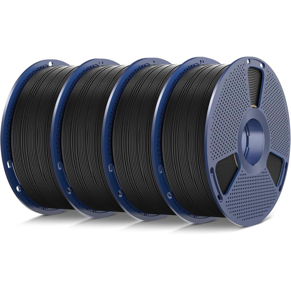 imageSUNLU TPU 3D Printer Filament 175mm High Speed 95A TPU Filament 1KG Flexible 3D Filament for Fast Printing Dimensional Accuracy  003mm Suitable for Most FDM 3D Printers Clear Purple4kg Tpu Blackblackblackblack